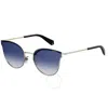 Polaroid Polarized Blue Gradient Cat Eye Ladies Sunglasses Pld 4056/s 0lks/z7 58