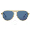 Polaroid Polarized Blue Mirror Pilot Men's Sunglasses Pld 6225/s 040g/5x 57