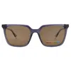Polaroid Polarized Bronze Square Ladies Sunglasses Pld 4163/s 0s2n/sp 0s2n/sp 55 In Brown