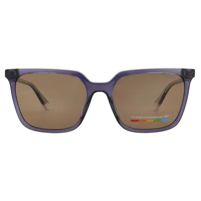 Polaroid Polarized Bronze Square Ladies Sunglasses Pld 4163/s 0s2n/sp 0s2n/sp 55 In Brown