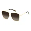 Polaroid Gold Metal Sunglasses In Gold