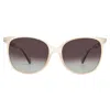 Polaroid Polarized Brown Shaded Square Ladies Sunglasses Pld 4125/g/s 0vk6/la 57 In Brown