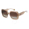 Polaroid Polarized Brown Shaded Square Ladies Sunglasses Pld 6168/s 010a/la 54 In Brown