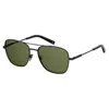 Polaroid Polarized Green Navigator Men's Sunglasses Pld 2068/s/x 0807/uc 58 In Gray