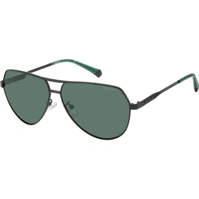 Polaroid Polarized Green Pilot Men's Sunglasses Pld 2145/g/s/x 0003/uc 62