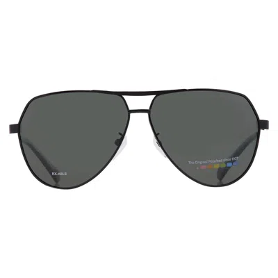 Polaroid Polarized Green Pilot Men's Sunglasses Pld 2145/g/s/x 0003/uc 62 In Gray