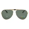 Polaroid Polarized Green Pilot Unisex Sunglasses Pld 6200/s/x 0j5g/uc 61 In Gold