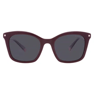 Polaroid Polarized Grey Cat Eye Ladies Sunglasses Pld 4110/s/x 0lhf/m9 51 In Burgundy