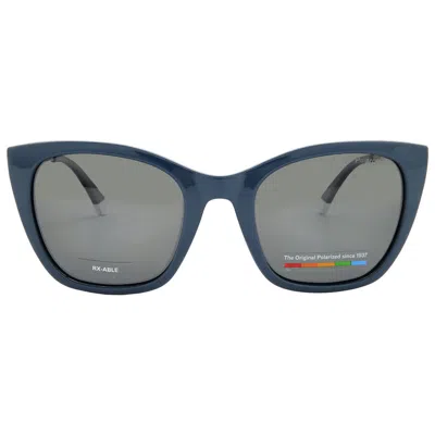 Polaroid Polarized Grey Cat Eye Ladies Sunglasses Pld 4144/s/x 0pjp/m9 52 In Blue