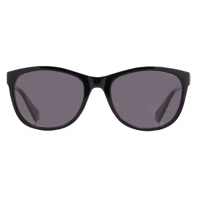 Polaroid Polarized Grey Oval Ladies Sunglasses Pld 4099/s 0807/m9 55 In Black