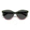 Polaroid Polarized Grey Oval Ladies Sunglasses Pld 4133/s/x 0iwb/m9 55