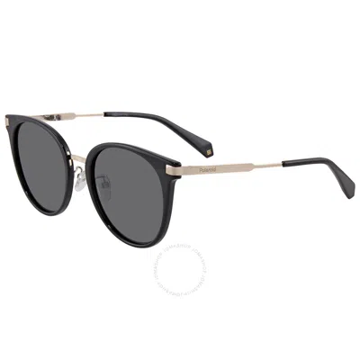 Polaroid Polarized Grey Oval Ladies Sunglasses Pld 6061/f/s 0807/m9 54 In Black