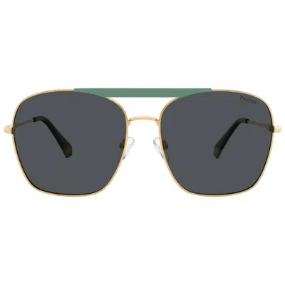 Polaroid Polarized Grey Pilot Ladies Sunglasses Pld 6201/s/x 03jn/m9 59 In Gray