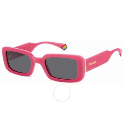 POLAROID POLAROID POLARIZED GREY RECTANGULAR LADIES SUNGLASSES PLD 6208/S/X 0MU1/M9 52