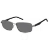 Polaroid Polarized Grey Rectangular Men's Sunglasses Pld 2041/s 0fae/y2 59