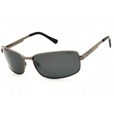 Polaroid Polarized Grey Rectangular Men's Sunglasses Pld 4416 0b9w/y2 63 In ["grey"]