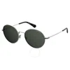 Polaroid Polarized Grey Round Unisex Sunglasses Pld 6105/s/x 0010/m9 53