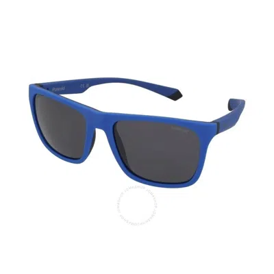 Polaroid Polarized Grey Square Men's Sunglasses Pld 2141/s 0dof/m9 57