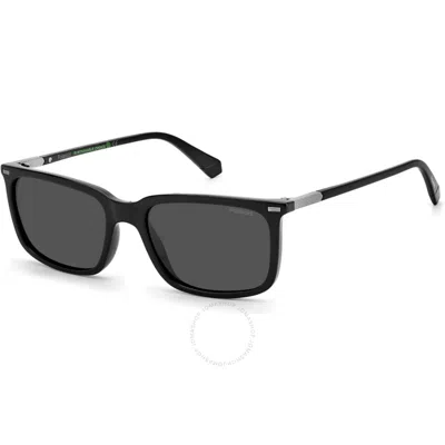 Polaroid Polarized Grey Square Unisex Sunglasses Pld 2117/s 0807/m9 55