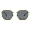 Polaroid Polarized Grey Square Unisex Sunglasses Pld 6214/s/x 0ku2/m9 56 In Gray