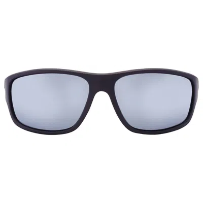 Polaroid Polarized Grey Wrap Men's Sunglasses Pld 7010/s 0oit/ex 64 In Blue