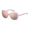 Polaroid Polarized Pink Butterfly Ladies Sunglasses Pld 4063/s/x 035j/0j 56