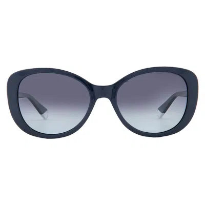 Polaroid Polarized Purple Gradient Butterfly Ladies Sunglasses Pld 4154/s/x 0pjp/wj 55 In Blue