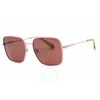 Polaroid Polarized Purple Square Ladies Sunglasses Pld 6194/s/x 08kj/kl 56