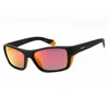 Polaroid Blue Nylon Sunglasses In Black