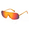 Polaroid Polarized Red Multilayer Round Unisex Sunglasses Pld 6222/s 0l7q/oz 99