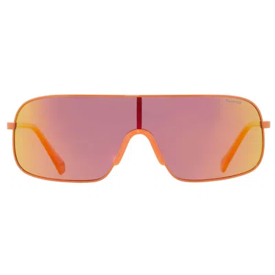 Polaroid Polarized Red Multilayer Round Unisex Sunglasses Pld 6222/s 0l7q/oz 99 In Orange