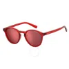 Polaroid Polarized Red Round Unisex Sunglasses Pld 6013/s 0c9a/xn 50