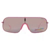 Polaroid Polarized Rose Gold Multilayer Shield Unisex Sunglasses Pld 6222/s 0mu1/jq 99 In Pink