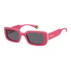 Polaroid Polarized Grey Pilot Ladies Sunglasses Pld 6208/s/x 0mu1/m9 52