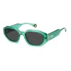 Polaroid Polycarbonate Women's Sunglasses In Green