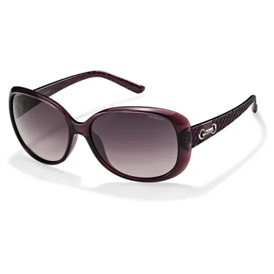 Polaroid Purple Injected Sunglasses In Multi
