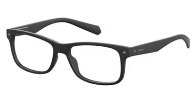 Polaroid Reading Rectangular Men's Eyeglasses Pld 0023/r 02o5 55 +2.00 In Black