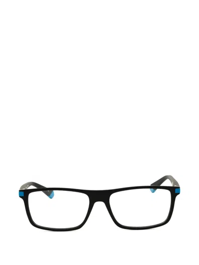 Polaroid Rectangle-frame Glasses In Black