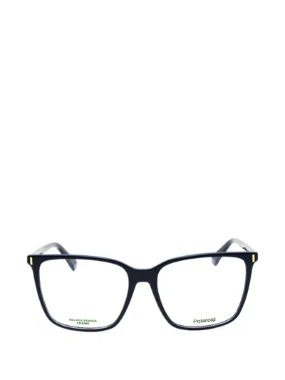 Polaroid Rectangle-frame Glasses In Black