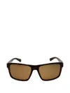 Polaroid Rectangle-frame Sunglasses In Brown