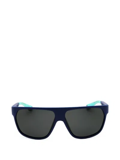 Polaroid Rectangle-frame Sunglasses In Animal Print