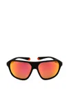 Polaroid Rectangle-frame Sunglasses In Black