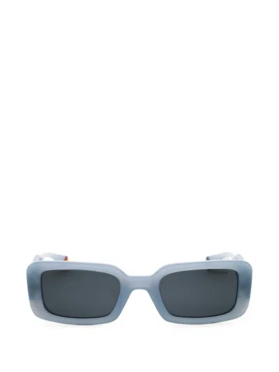 Polaroid Rectangle-frame Sunglasses In Blue