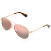 Polaroid Rose Gold Mirror Pilot Sunglasses Pld6069sxl 09m4 61