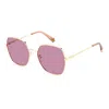 Polaroid Rose Gold Stainless Steel Sunglasses