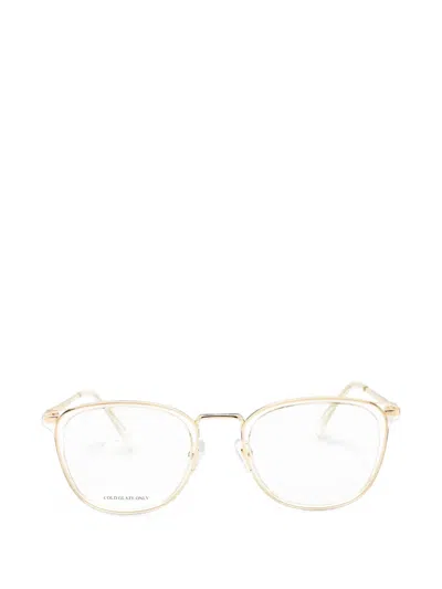 Polaroid Round-frame Glasses In Gold