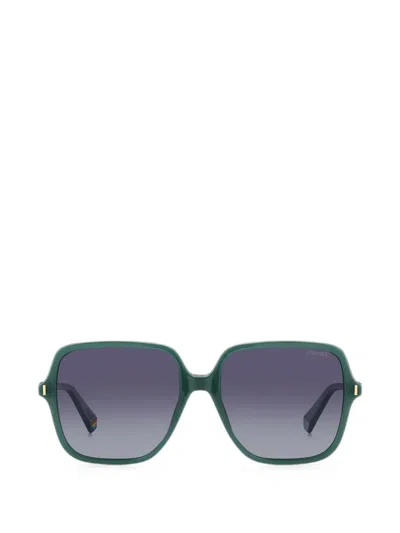Polaroid Square-frame Sunglasses In Purple