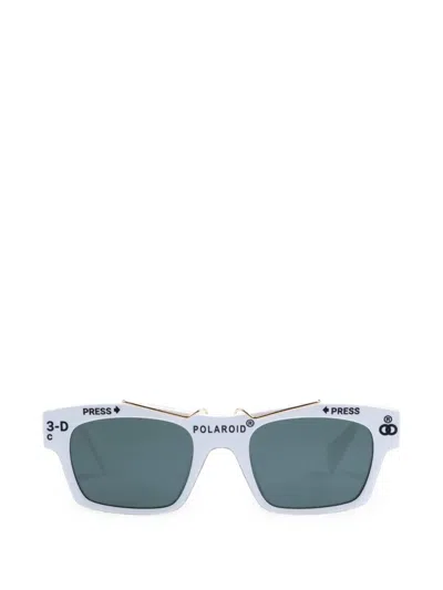 Polaroid Square-frame Sunglasses In White