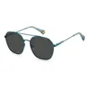 Polaroid Stainless Steel Sunglasses In Blue