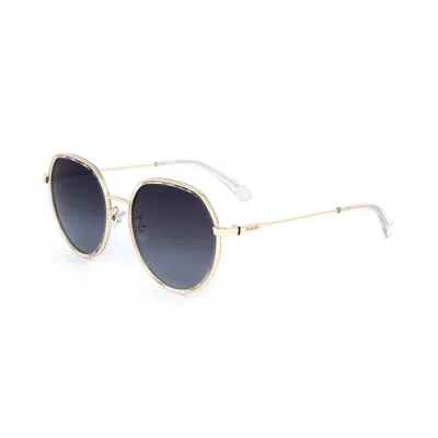 Polaroid Stainless Steel Sunglasses In Gold